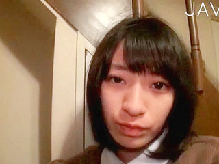 Nippon kitten sucking old man's cock madly in Tokyo XXX session.